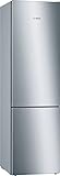 Bosch Hausgeräte KGE39AICA Serie 6 Kühl-Gefrier-Kombination, 201 x 60 cm, 249 L Kühlen + 88 L Gefrieren, VitaFresh längere Frische, LowFrost, LED-Beleuchtung gleichmäßige Ausleuchtung, Silber