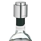 WMF Weinflaschenverschluss passt auf jede Flasche luftdicht wiederverwendbar Höhe 4,7cm Clever & More Cromargan Edelstahl rostfrei mattiert