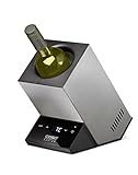 CASO WineCase One Inox - Design Weinkühler für eine Flasche, Temperaturbereich von 5-18°C, für Flaschen bis 9 cm Ø, Sensor-Touch Bedienung, Edelstahlgehäuse