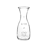 Bormioli Rocco 184179538 Misura Weinkaraffe, mit Füllstrich bei 1l, Glas, transparent, 1 Stück