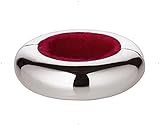 EDZARD Tropfenfänger Tropfring Magnetum, Durchmesser 5 cm, Weinring edel versilbert, Tropfstop besteht aus 2 Hälften mit Magnetverschluß, Tropfschutz für Weinflaschen als beliebte Geschenkidee (z.B. für Weinbox)