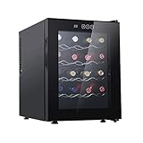 AMZOPDGS 48-Liter-Kompressor-Weinkühlschrank mit Schloss, großer freistehender Weinkeller für Rot-, Champagner- oder Schaumwein, digitaler Temperaturregelungskühlschrank