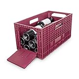 ISOCO Weinbox - Das flexible Weinregal, schwarz (3 Stück)